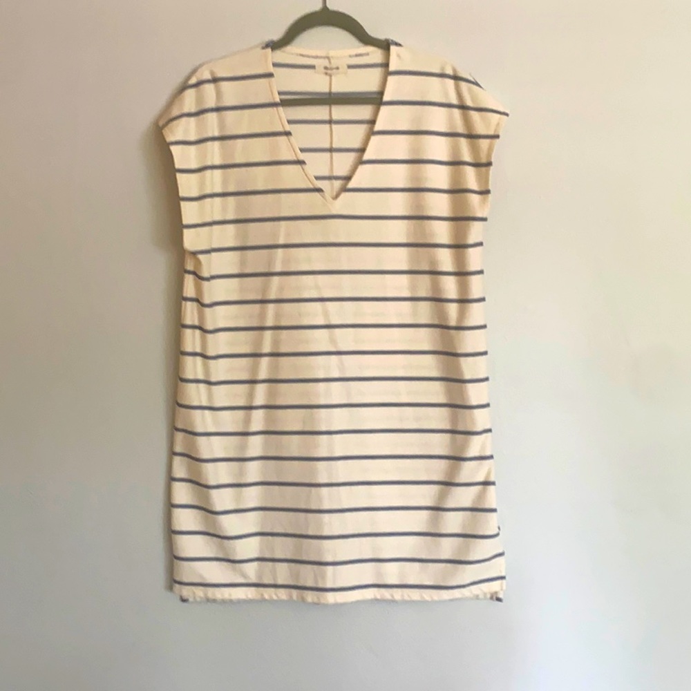 Madewell striped shift dress